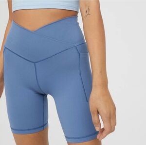 NWT Aerie Real Me Xtra Crossover Hi Waist Bike Shorts